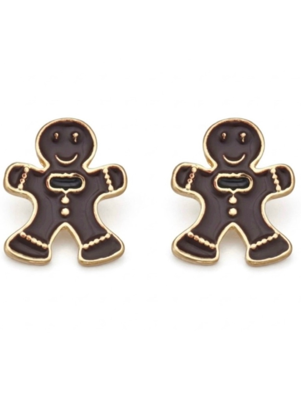Gingerbread Stud Earrings (NWT)